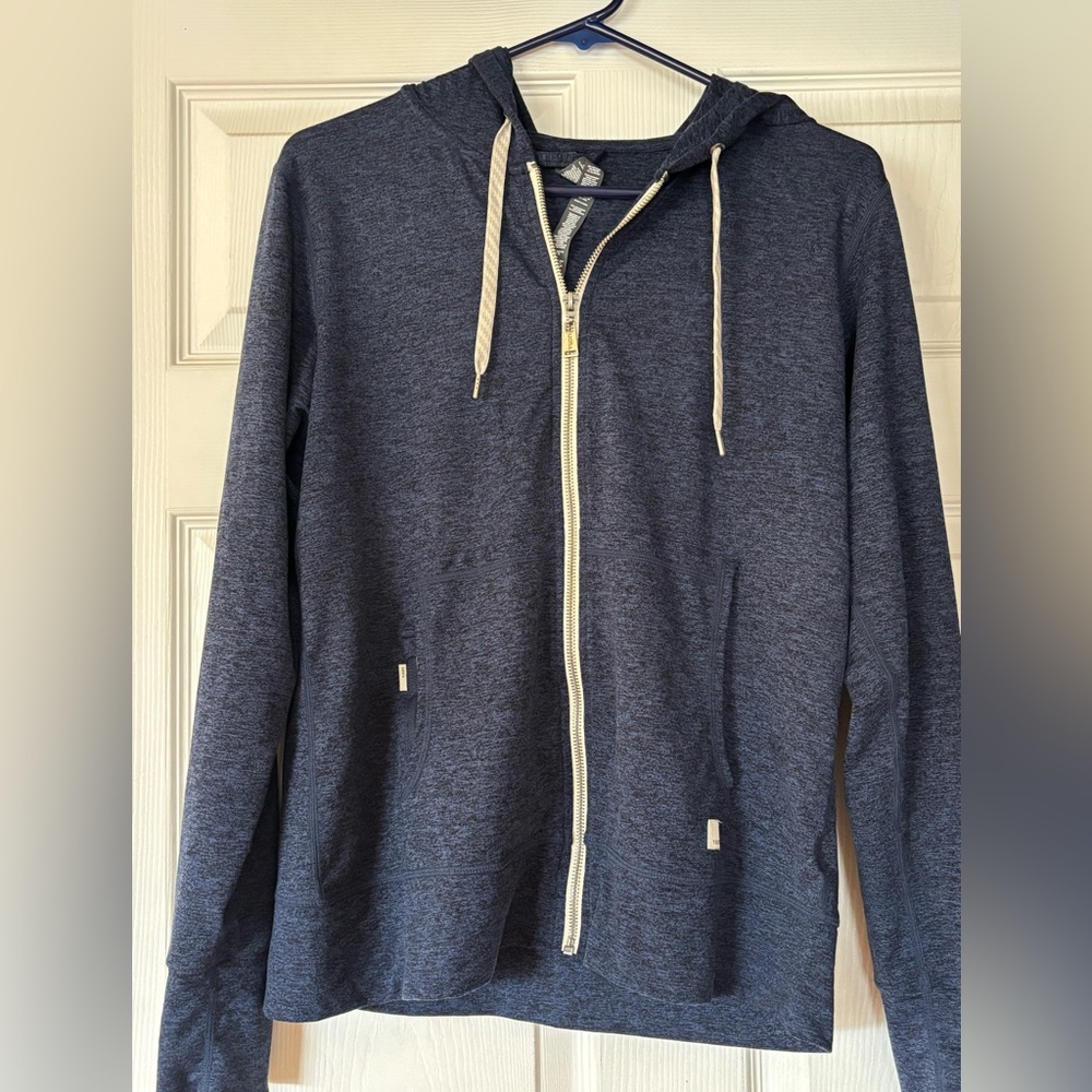 Vuori Navy Heather Zip-Up Jacket